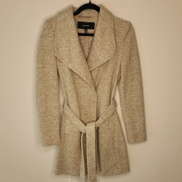 Vero Moda Olivia Belted Jacket Size Small Beige - Picture 6 of 6
